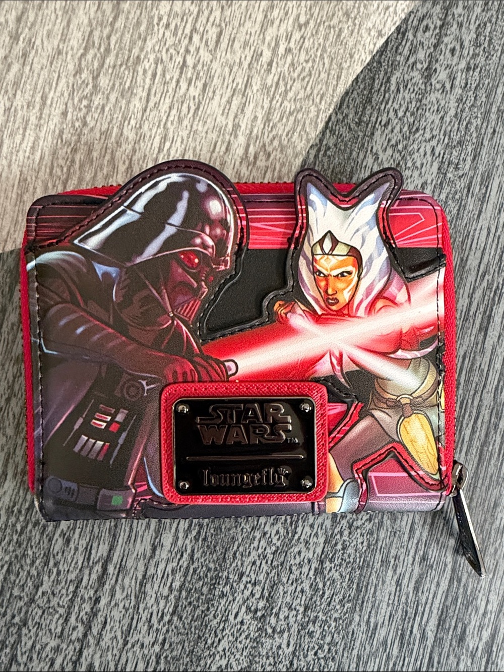 Loungefly Star Wars Mini Wallet — Darth Vader & Ahsoka “I Am No Jedi”